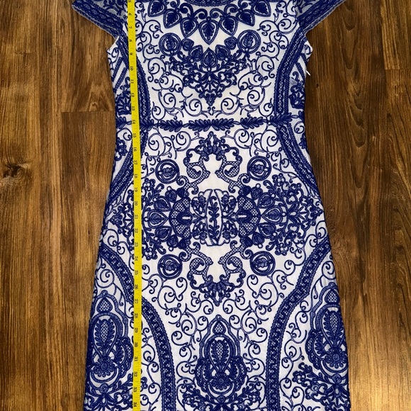 Yoanna Baraschi Blue Pepin Sheath Dress size 4 - Picture 14 of 15